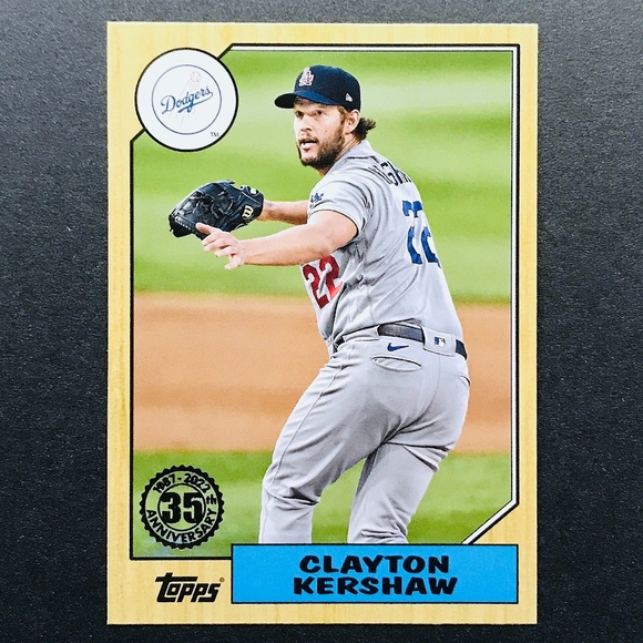 Clayton Kershaw - 2022 Topps '87 Topps #T87-38 - Picture 1 of 2